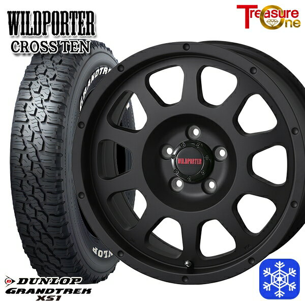 215/70R16 100Q デリカD5 2024〜2025年製 ダンロップ グラントレック XS1 ホワイトレター トレジャーワン ワイルドポータークロステン MB 16インチ 7.0J 5H114.3 新品 スタッドレス1台分4本セット