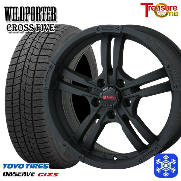 225/65R17 ハリアー RAV4 2024〜2025年製 トーヨー オブザーブ ギズ3 トレジャーワン ワイルドポーター クロスファイブ MBK 17インチ 7.5J 5H114.3 新品 スタッドレス1台分4本セット
