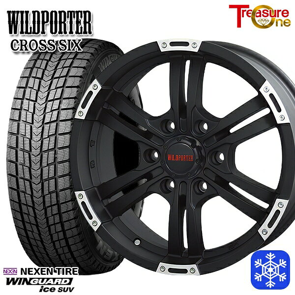 265/65R17 ハイラックス プラド 2024年製 ネクセン ウィンガードアイスSUV トレジャーワン ワイルドポータークロスシックス MBP 17インチ 8.0J 6H139.7 +20 新品 スタッドレス1台分4本セット