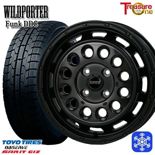 155/65R14 N-BOX タント 2023年製 トーヨー ガリット ギズ トレジャーワン ワイルドポーターファンク DDC BP/BC 14インチ 4.5J 4H100 新品 スタッドレス1台分4本セット