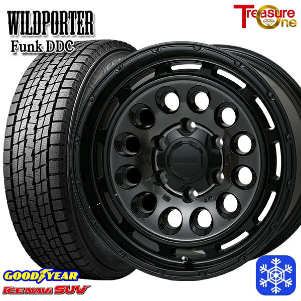 265/65R17 ハイラックス プラド 2023〜2024年製 グッドイヤー アイスナビSUV トレジャーワン ワイルドポーターファンク DDC BP/BC 17インチ 8.0J 6H139.7 新品 スタッドレス1台分4本セット