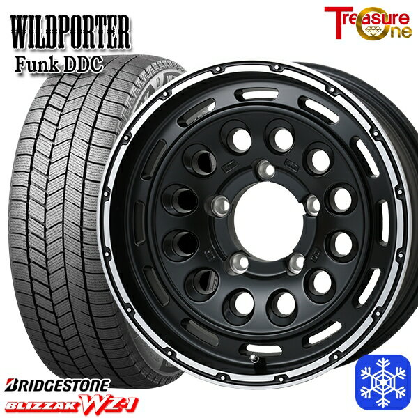 215/70R16 100Q ジムニーシエラ 2025年製 ブリヂストン ブリザック WZ1 トレジャーワン ワイルドポーターファンク DDC MB/RP 16インチ 6.0J 5H139.7 新品 スタッドレス1台分4本セット
