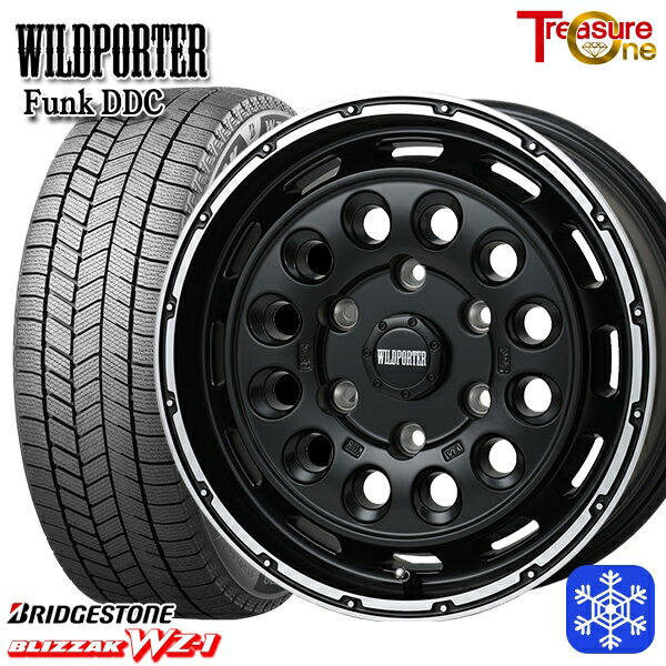 215/65R16 98Q ハイエース ※車検非対応 2025年製 ブリヂストン ブリザック WZ1 トレジャーワン ワイルドポーターファンク DDC MB/RP 16インチ 6.5J 6H139.7 新品 スタッドレス1台分4本セット