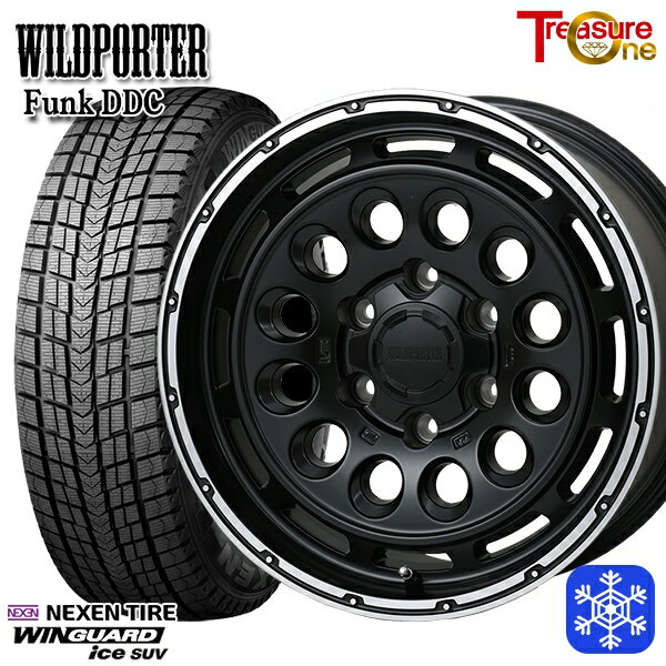 265/65R17 ハイラックス プラド 2024年製 ネクセン ウィンガードアイスSUV トレジャーワン ワイルドポーターファンク DDC MB/RP 17インチ 8.0J 6H139.7 新品 スタッドレス1台分4本セット