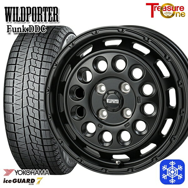 165/55R14 モコ ルークス 2024〜2025年製 ヨコハマ アイスガード7 IG70 トレジャーワン ワイルドポーターファンク DDC MBK 14インチ 4.5J 4H100 新品 スタッドレス1台分4本セット