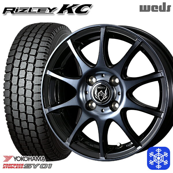 145/80R12 80/78N 2023〜2024年製 ヨコハマ SY01 ウェッズ ライツレーKC BPBC 12インチ 4.0J 4H100 新品 スタッドレス1台分4本セット