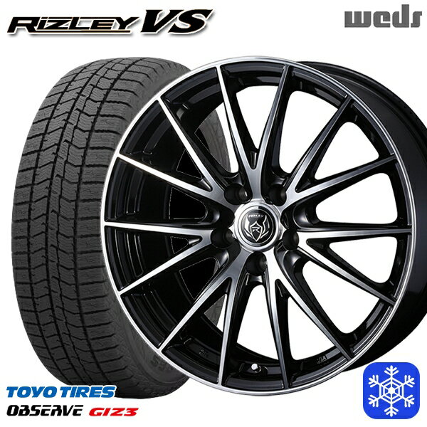 205/65R15 ステップワゴン オデッセイ 2024年製 トーヨー オブザーブ ギズ3 Weds ウェッズ ライツレーVS 15インチ 6.0J 5H114.3 スタッドレスタイヤホイール4本セット