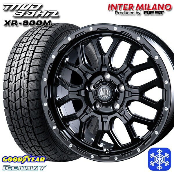 215/60R17 96Q アルファード ヴェルファイア 2024〜2025年製 グッドイヤー アイスナビ7 NAVI7 インターミラノ マッドバーン XR-800M MBK/PP 17インチ 7.0J 5H114.3 新品 スタッドレス1台分4本セット