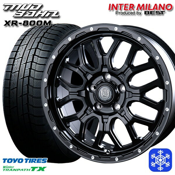 225/60R17 アルファード ヴェルファイア 2024〜2025年製 トーヨー ウィンタートランパス TX インターミラノ マッドバーン XR-800M MBK/PP 17インチ 7.0J 5H114.3 新品 スタッドレス1台分4本セット