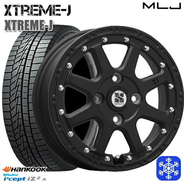 165/55R15 N-BOX タント 2025年製 HANKOOK ハンコック W626 MLJ エクストリームJ フラットブラック 15インチ 4.5J 4H100 新品 スタッドレス1台分4本セット