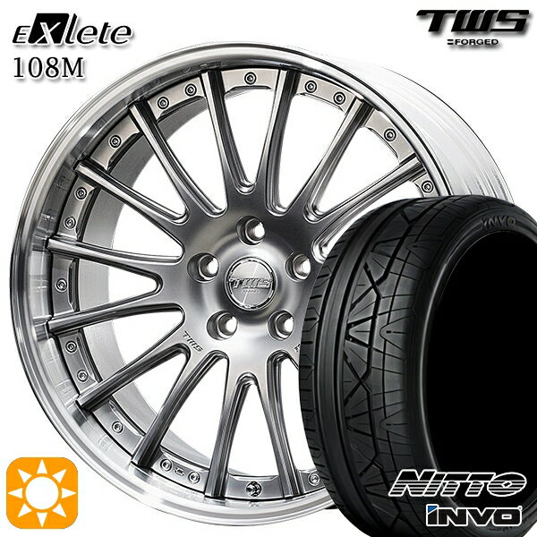 ベンツ Cクラス F) 225/40R19 93Y XL R) 255/35R19 96Y XL ニットー INVO TWS EXlete 108M フラットハイパーガンメタ 19インチ 8.0J 9.0J 5H112 サマータイヤホイールセット