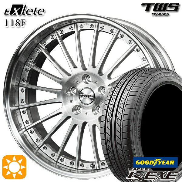 【取付対象】アウディ A6/A7(F2) 245/45R19 102W XL グッドイヤー イーグル LSEXE TWS EXlete 118F ブラッシュド 19インチ 8.0J 5H112 サマータイヤホイールセット