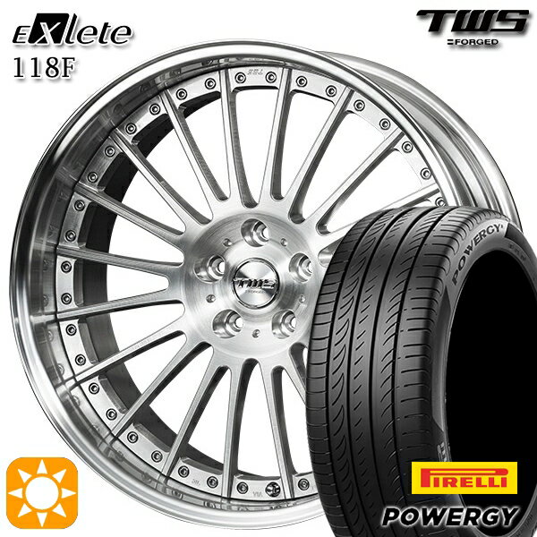 【取付対象】BMW X1 F48 225/45R19 96W XL ピレリ パワジー TWS EXlete 118F ブラッシュド 19インチ 8.0J 5H112 サマータイヤホイールセット