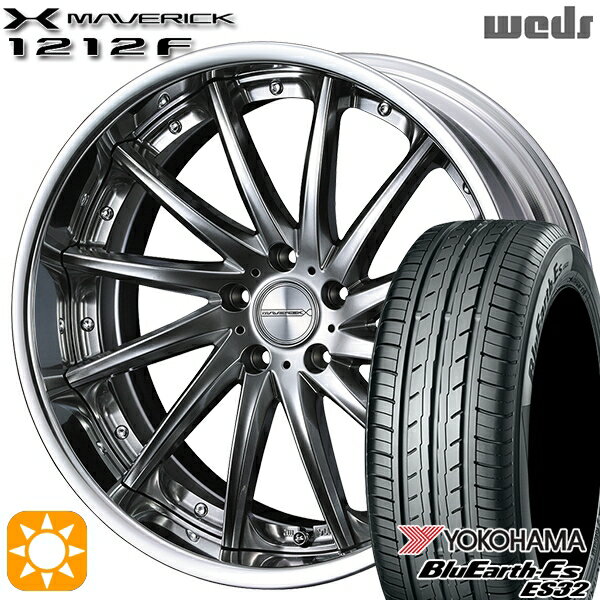 【取付対象】215/40R18 85W ヨコハマ ブルーアース ES32 Weds ウェッズ マーベリック 1212F プレミアムシルバー 18インチ 7.5J 5H100 サマータイヤホイールセット