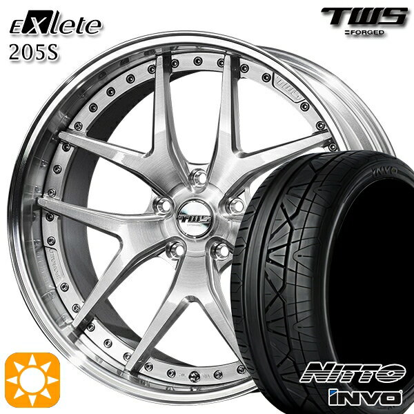 ベンツ Cクラス F) 225/40R19 93Y XL R) 255/35R19 96Y XL ニットー INVO TWS EXlete 205S ブラッシュド 19インチ 8.0J 9.0J 5H112 サマータイヤホイールセット