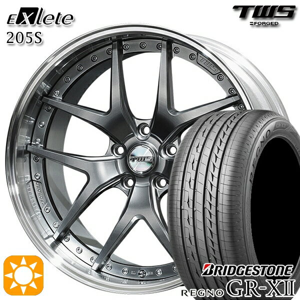 【取付対象】ベンツ Sクラス F) 245/40R20 95W R) 275/35R20 102W XL ブリヂストン レグノ GRX2 TWS EXlete 205S フラットハイパーガンメタ 20インチ 8.5J 9.5J 5H112 サマータイヤホイールセット