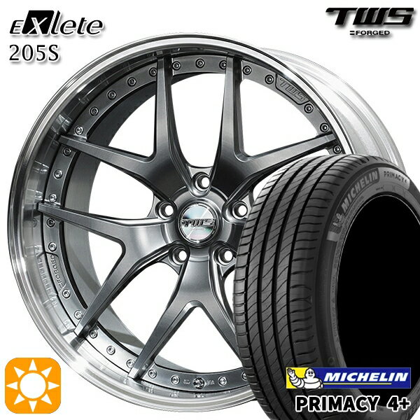 【取付対象】BMW X1 F48 225/45R19 96W XL ミシュラン プライマシー4プラス TWS EXlete 205S フラットハイパーガンメタ 19インチ 8.0J 5H112 サマータイヤホイールセット