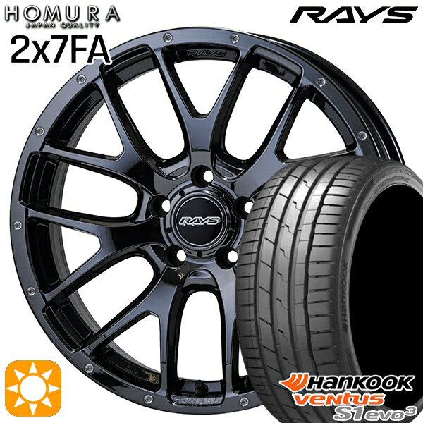 【取付対象】225/40R18 92Y XL ハンコック veNtus S1 evo3 K127 RAYS 2X7 FA YNL 18インチ 7.5J 5H114.3 サマータイヤホイールセット