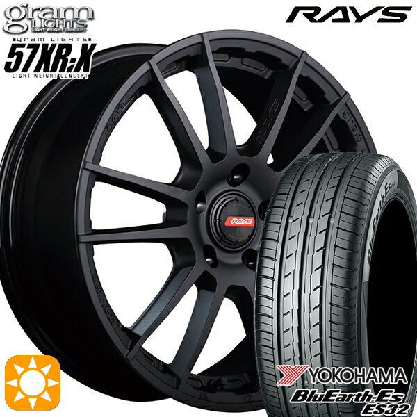 【取付対象】215/60R17 96H ヨコハマ ブルーアース ES32 RAYS グラムライツ 57XR-X B2 17インチ 7.0J 5H114.3 サマータイヤホイールセット