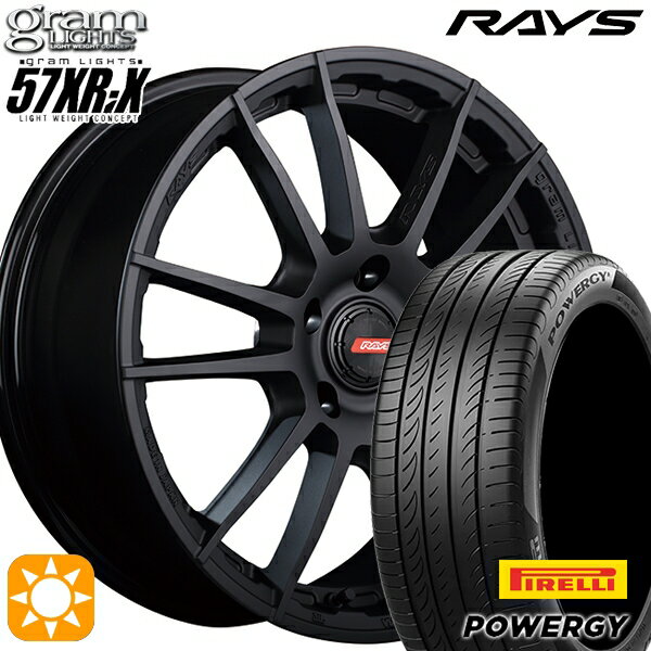 【取付対象】215/60R17 96V ピレリ パワジー RAYS グラムライツ 57XR-X B2 17インチ 7.0J 5H114.3 サマータイヤホイールセット