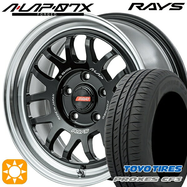【取付対象】エスティマ ヤリスクロス 215/60R16 95H トーヨー プロクセス CF3 RAYS A-LAP 07X BD 16インチ 7.0J 5H114.3 サマータイヤホイールセット