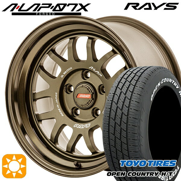 【取付対象】205/65R16 95H トーヨー オープンカントリー H/T2 WL RAYS A-LAP 07X BR 16インチ 7.0J 5H114.3 サマータイヤホイールセット
