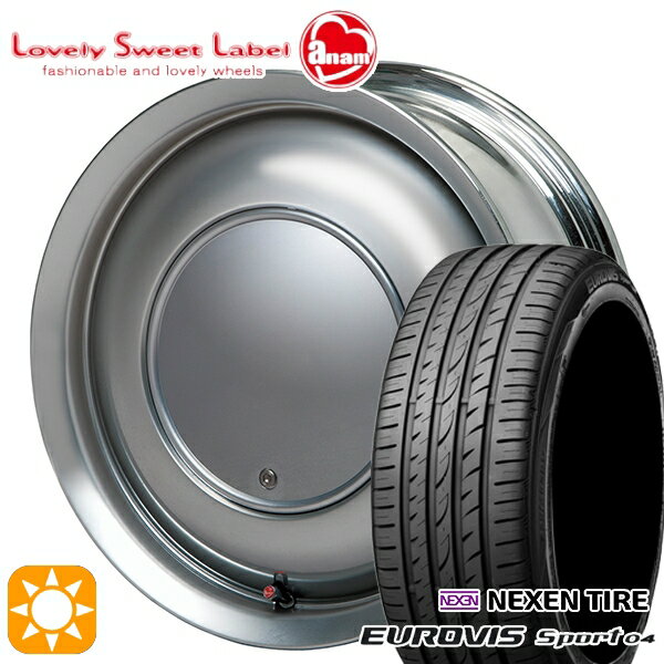 【取付対象】165/60R14 75H ロードストーン ユーロビズ Sport 04 ハートボイス ラブリースイートレーベル アナム スパークメタル 14インチ 5.0J 4H100 サマータイヤホイールセット