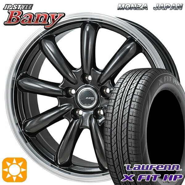 【取付対象】エクストレイル フォレスター 225/60R17 99H ラウフェン X FIT HP LA41 モンツァ JPスタイル バーニー GM 17インチ 7.0J 5H114.3 サマータイヤホイールセット