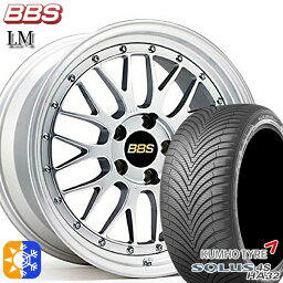 インプレッサXV フォレスター 225/55R17 101W XL クムホ ソルウス 4S HA32 BBS LM DS-SLD 17インチ 7.0J 5H100 オールシーズンタイヤホイールセット