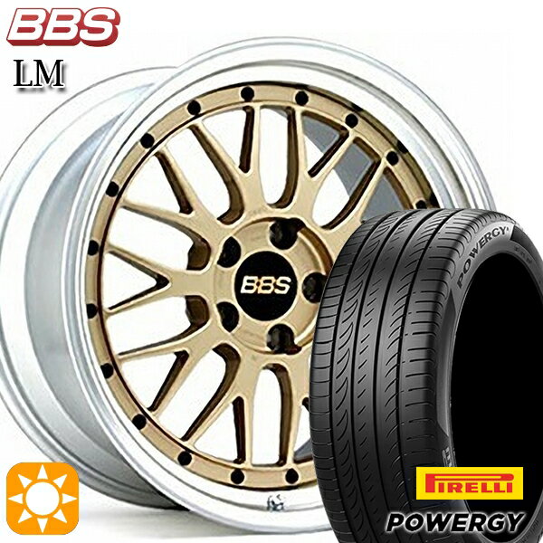 【取付対象】245/45R19 102W XL ピレリ パワジー BBS LM GL-SLD 19インチ 8.0J 5H114.3 サマータイヤホイールセット