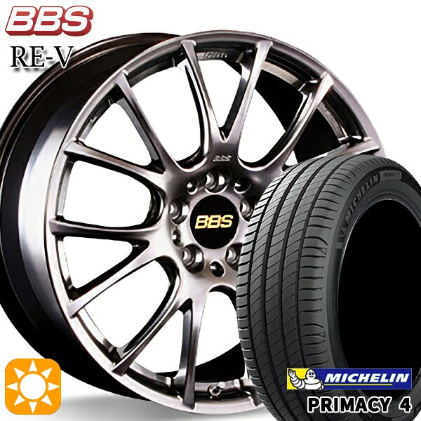 【取付対象】マークX レクサスIS 235/40R19 96W XL VOL ミシュラン プライマシー4 BBS RE-V ダイヤモンドブラック（DB） 19インチ 8.5J 5H114.3 サマータイヤホイールセット