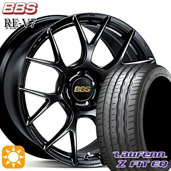 【取付対象】245/40R19 98Y XL ラウフェン Z FIT EQ LK03 BBS RE-V7 ブラック（BK） 19インチ 8.5J 5H114.3 サマータイヤホイールセット