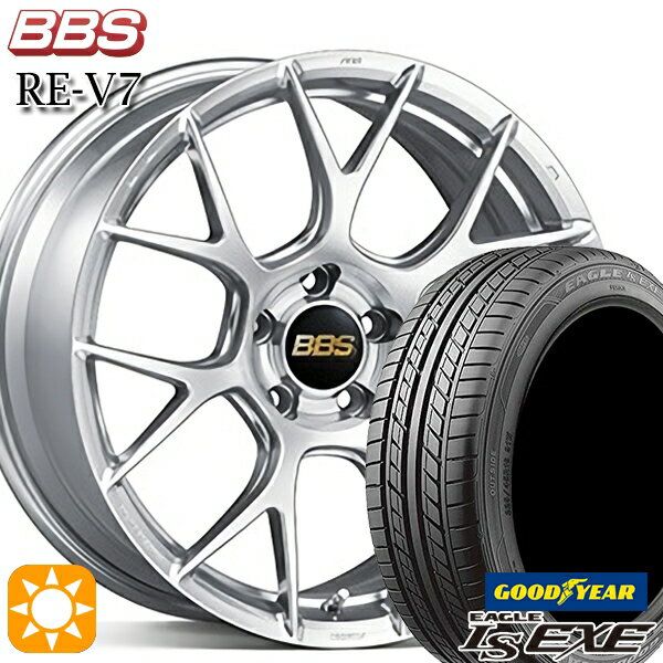 5/15ポイント5倍★225/40R18 92W XL グッドイヤー イーグル LSEXE BBS RE-V7 ダイヤモンドシルバー（DS） 18インチ 7.5J 5H114.3 サマータイヤホイールセット