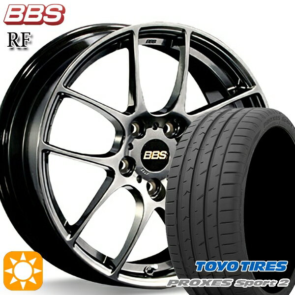 【取付対象】アクセラ アテンザ 215/45R18 93Y XL トーヨー プロクセススポーツ2 BBS RF ダイヤモンドブラック（DB） 18インチ 7.5J 5H114.3 サマータイヤホイールセット