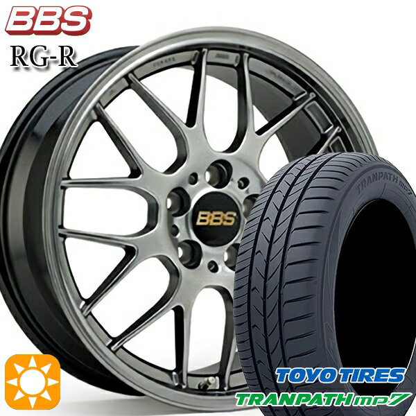 【取付対象】205/50R17 93V トーヨー トランパス mp7 BBS RG-R ダイヤモンドブラック（DB） 17インチ 7.5J 5H114.3 サマータイヤホイールセット