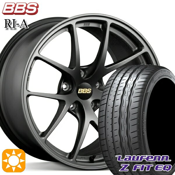 【取付対象】アクセラ アテンザ 215/45R18 93Y XL ラウフェン Z FIT EQ LK03 BBS RI-A マットグレイ（MGR） 18インチ 7.5J 5H114.3 サマータイヤホイールセット