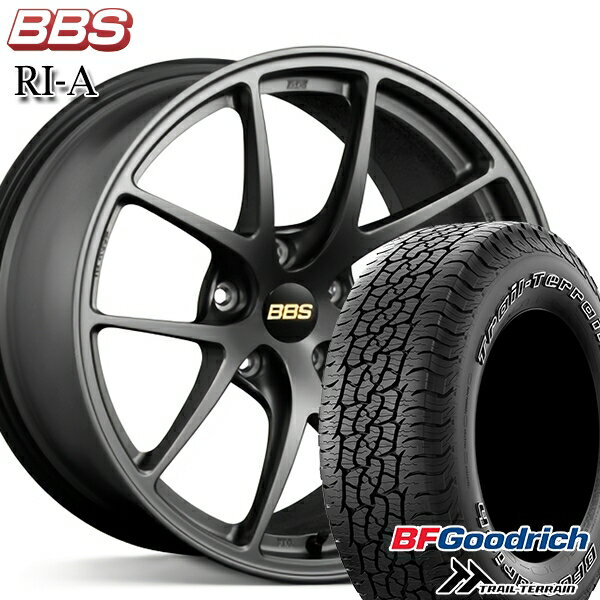 【取付対象】235/60R18 107H XL RBL BFグッドリッチ トレールテレーン BBS RI-A マットグレイ（MGR） 18インチ 8.0J 5H114.3 サマータイヤホイールセット