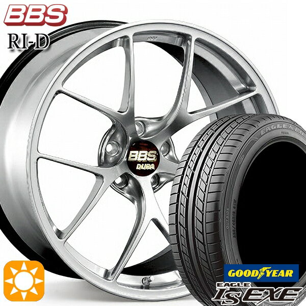 【取付対象】ノア ヴォクシー 215/35R19 85W XL グッドイヤー イーグル LSEXE BBS RI-D ダイヤモンドシルバー（DS） 19インチ 8.5J 5H114.3 サマータイヤホイールセット