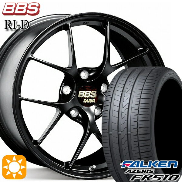 【取付対象】ノア ヴォクシー 215/35R19 85Y XL ファルケン アゼニス FK510 BBS RI-D マットブラック（MB） 19インチ 8.5J 5H114.3 サマータイヤホイールセット