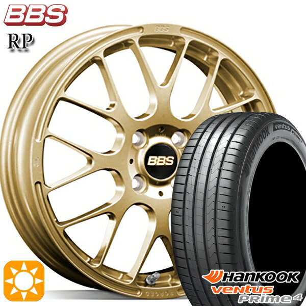 【取付対象】195/50R16 88V XL ハンコック veNtus PRime4 K135 BBS RP ゴールド（GL） 16インチ 6.0J 4H100 サマータイヤホイールセット