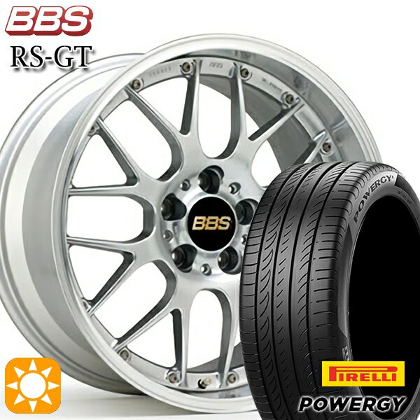 【取付対象】アイシス ノア 215/45R17 91W XL ピレリ パワジー BBS RS-GT DS-SLD 17インチ 7.0J 5H114.3 サマータイヤホイールセット