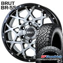 【取付対象】LT265/70R17 121/118S RWL BFグッドリッチ オールテレーン T/A KO2 BRUT ブルート BR-55 ミルドマシンブラック 17インチ 7.5J 6H139.7 サマータイヤホイールセット