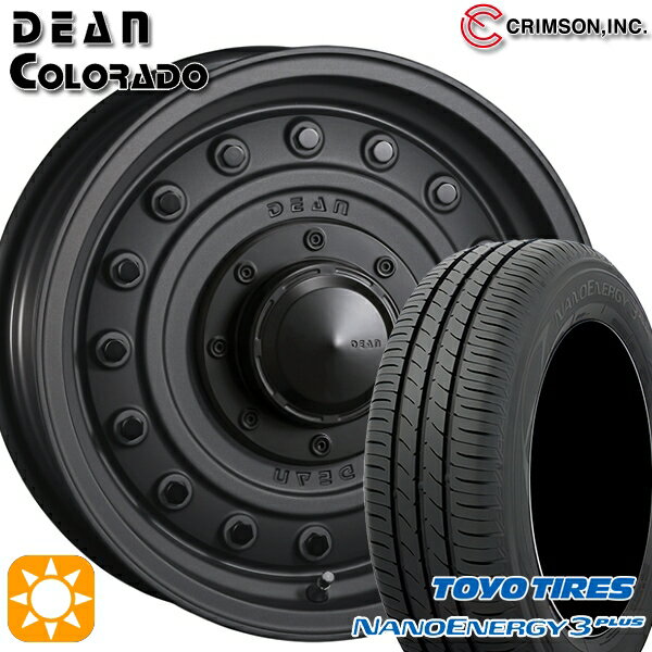 【取付対象】205/60R16 92H トーヨー ナノエナジー3プラス クリムソン ディーン コロラド マットチャコールブラック 16インチ 7.0J 5H114.3 サマータイヤホイールセット