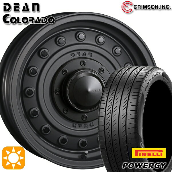 【取付対象】ヴェゼル オデッセイ 215/60R16 95H ピレリ パワジー クリムソン ディーン コロラド マットチャコールブラック 16インチ 7.0J 5H114.3 サマータイヤホイールセット