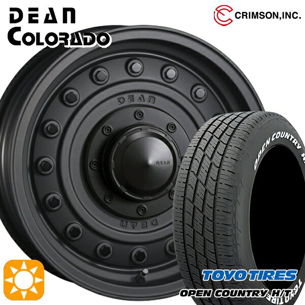 【取付対象】215/70R16 100H トーヨー オープンカントリー H/T2 WL クリムソン ディーン コロラド マットチャコールブラック 16インチ 5.5J 5H139.7 サマータイヤホイールセット