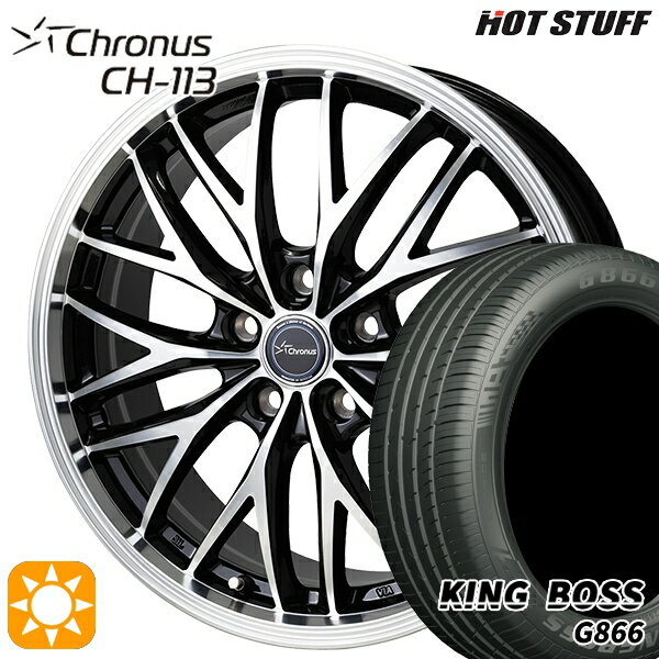 【取付対象】20アルファード 245/40R19 98W XL キングボス G866 HotStuff ホットスタッフ クロノス CH113 19インチ 8.0J 5H114.3 サマータイヤホイールセット