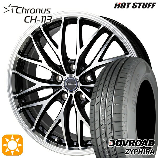 2/15 P+5倍 【取付対象】215/65R16 98H DOVROAD ザイファイラ HotStuff ホットスタッフ クロノス CH113 16インチ 6.0J 5H114.3 サマータイヤホイールセット