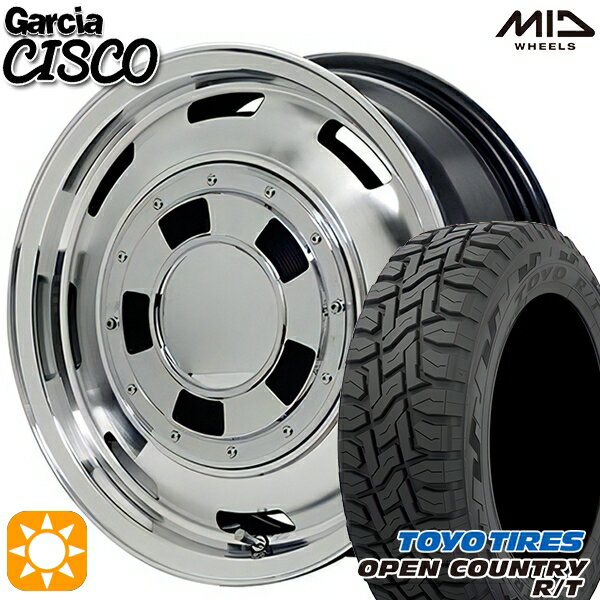 【取付対象】N-BOX 155/65R14 75Q トーヨー オープンカントリー R/T MID ガルシアシスコ メタリックグレーポリッシュ 14インチ 4.5J 4H100 サマータイヤホイールセット