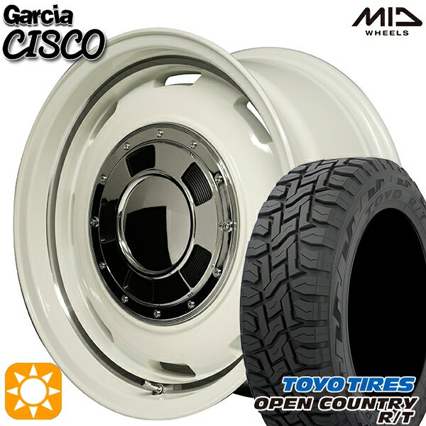 【取付対象】N-BOX 155/65R14 75Q トーヨー オープンカントリー R/T MID ガルシアシスコ ホワイト 14インチ 4.5J 4H100 サマータイヤホイールセット
