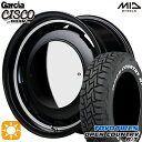 【取付対象】プラド 265/65R17 112Q トーヨー オープンカントリー R/T ホワイトレター MID ガルシアシスコムーン セミグロスブラック 17インチ 8.0J 6H139.7 サマータイヤホイールセット(2)